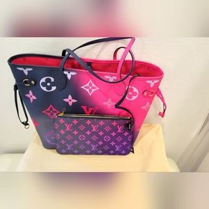 Louis Vuitton 2022 Spring In The City Midnight Fuschia Neverfull MM